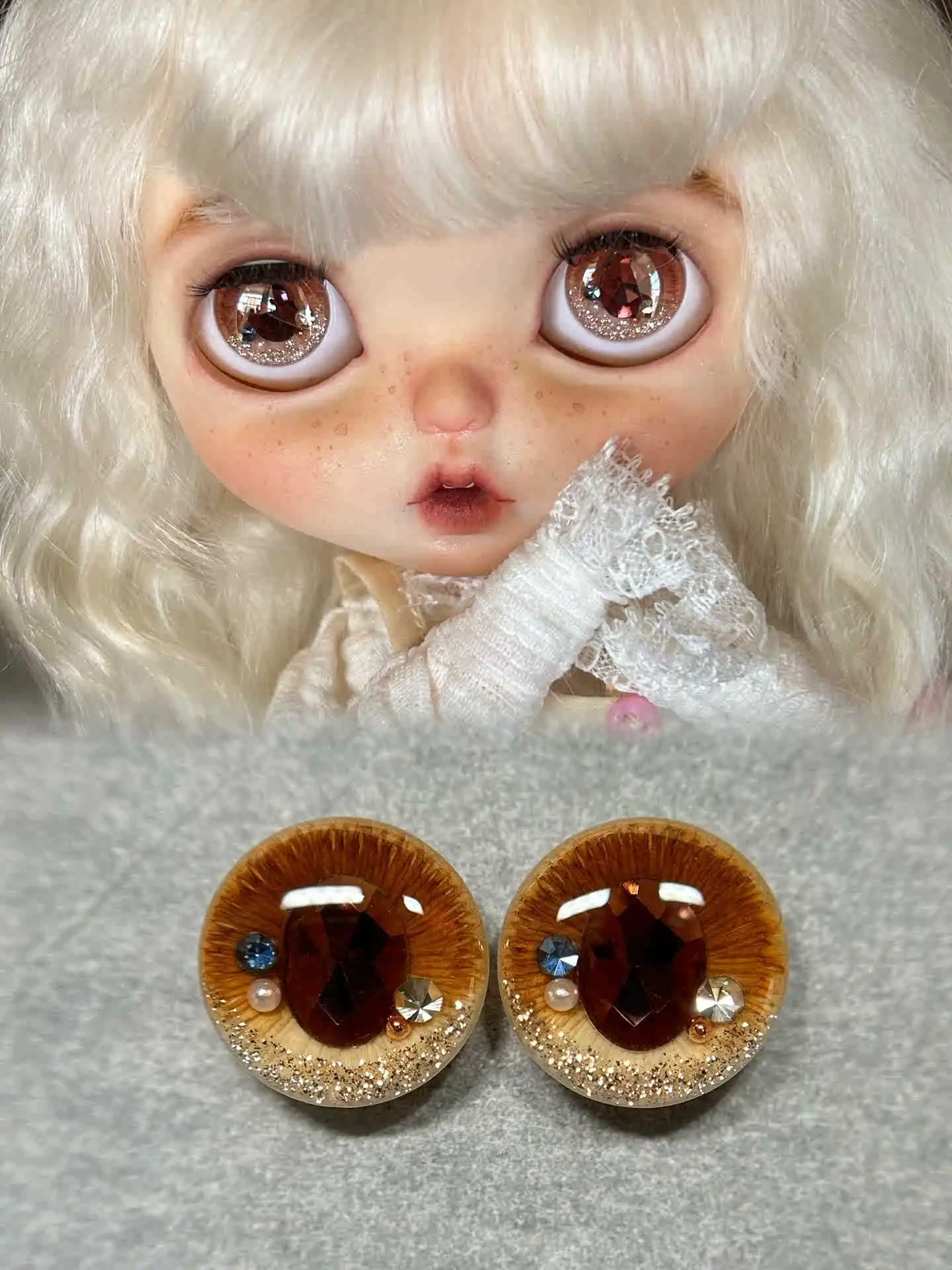 YESTARY Blythe Eye Piece BJD Doll Accessories Eyes For Blythe Doll Diy Handmade Eye For Toy Sparkling Magnetic Blythe Eye Piece