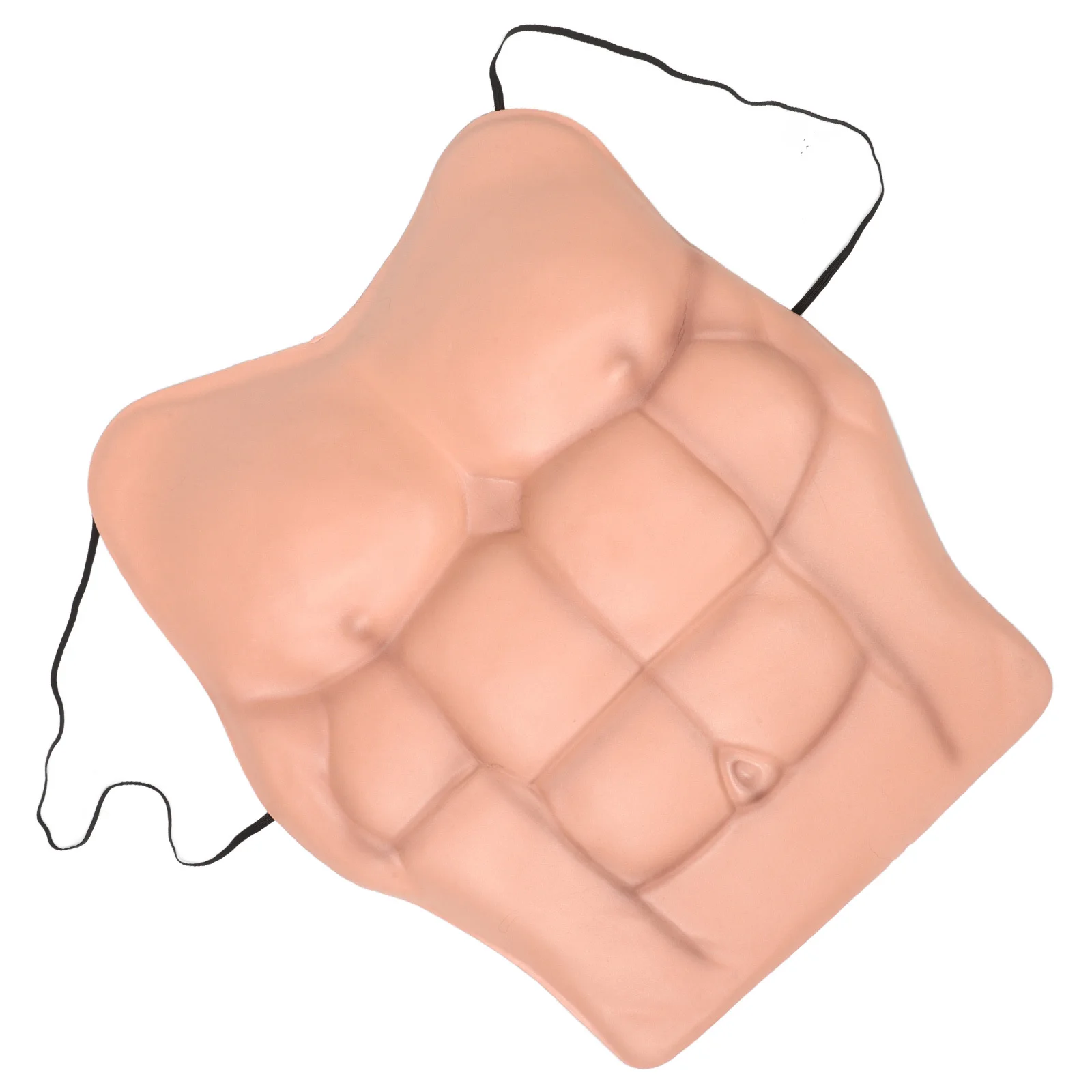 Terno de peito muscular falso para homem, terno realista do corpo do abs de eva, traje durável leve do cosplay do dia das bruxas, masculino artificial