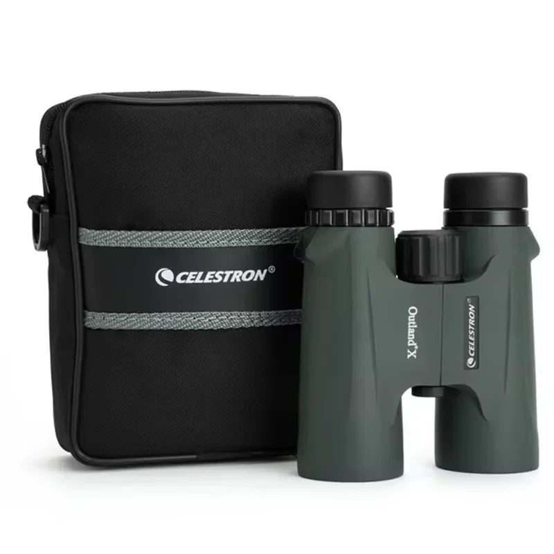 Celestron Outland X 10X42 Green Binoculars Waterproof & Fogproof Binoculars for Adults Multi-Coated Optics and BaK-4 Prisms