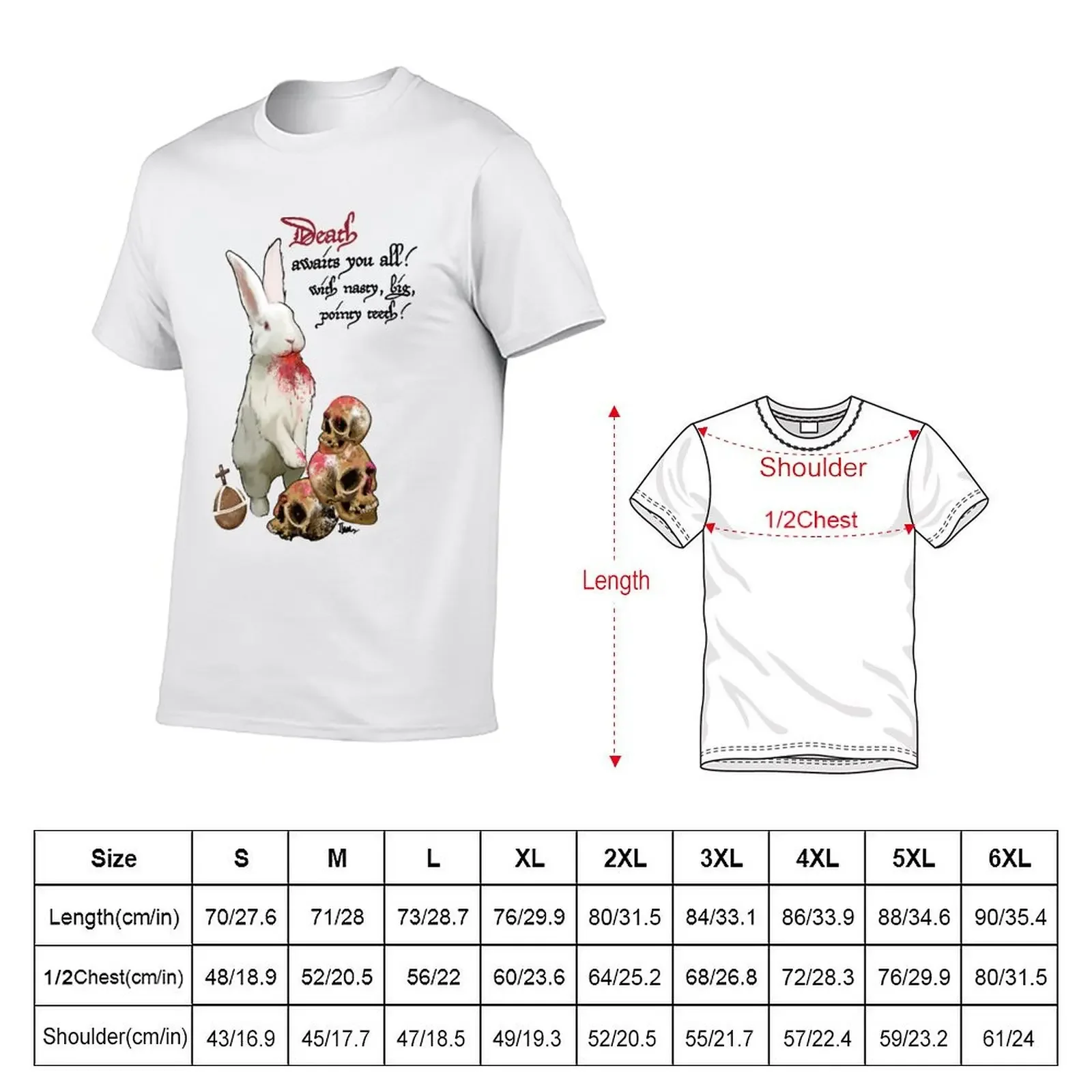 Killer Rabbit of Caerbannog T-Shirt customs design your own anime stuff boys whites mens t shirt