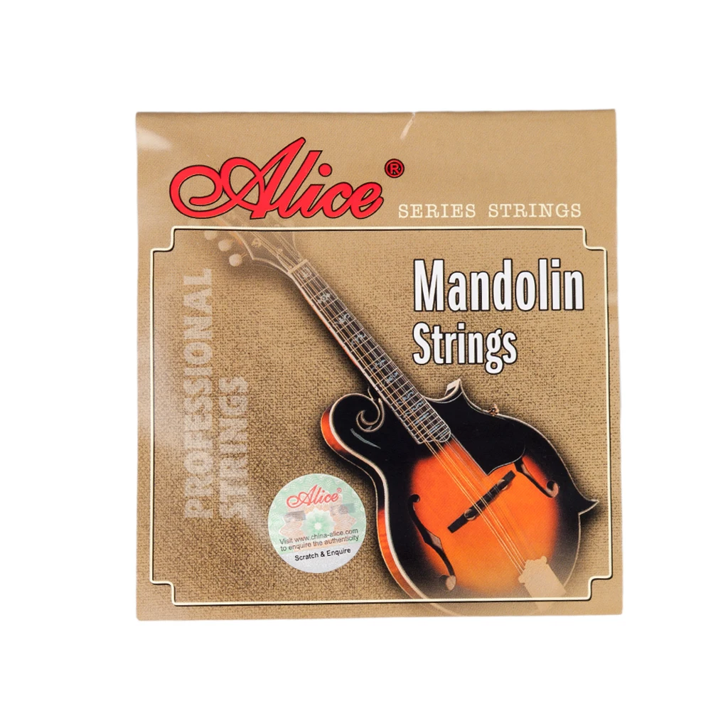 5 Packs Mandolin Strings Alice  AM05 (E-A-D-G)  String Plated Steel Coated Copper Alloy Winding (.011-.040) SET