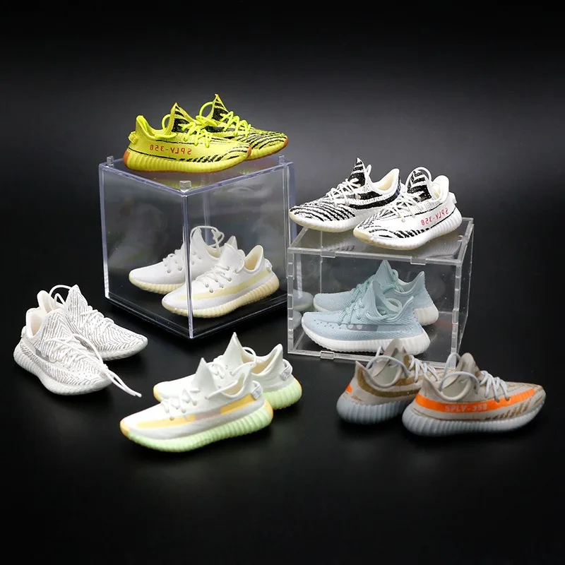 350V2 coconut sneakers ornaments sneakers model hand 3D mini tide shoes car accessories