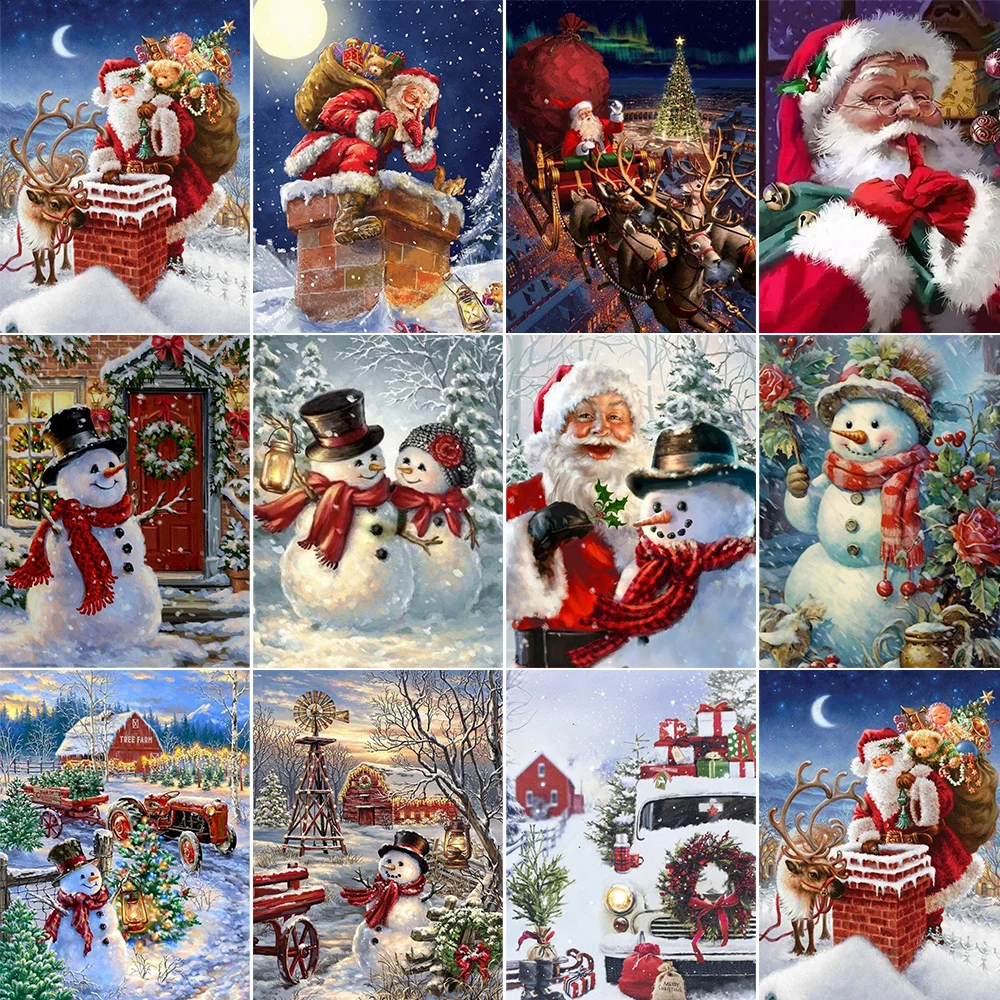 Cartoon Snowman Pai…