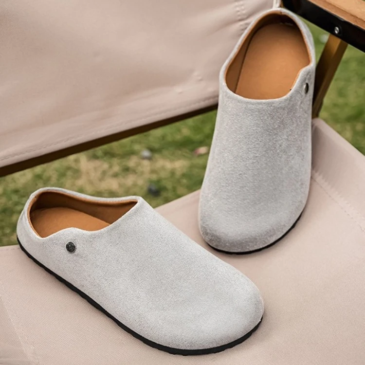 Neue Vielseitige Übergrößen-Herrenschuhe für Outdoor-Aktivitäten, Abriebfest, Bequeme Slip-On Schuhe, Halbzehen-Pantoffeln – Detail 4