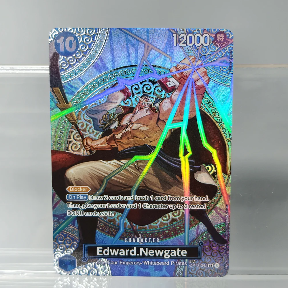 DIY Proxy One Piece English Enel Hancock Sabo Law Newgate Luffy Adventure on KAMI’s Island OP-15 SP Game Collection Card Toy view 4