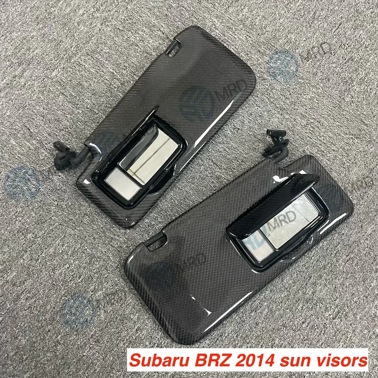 スバル ブリーズ 2014 BRZ用 MRD サンシールド 本物のカーボンファイバー製サンバイザー