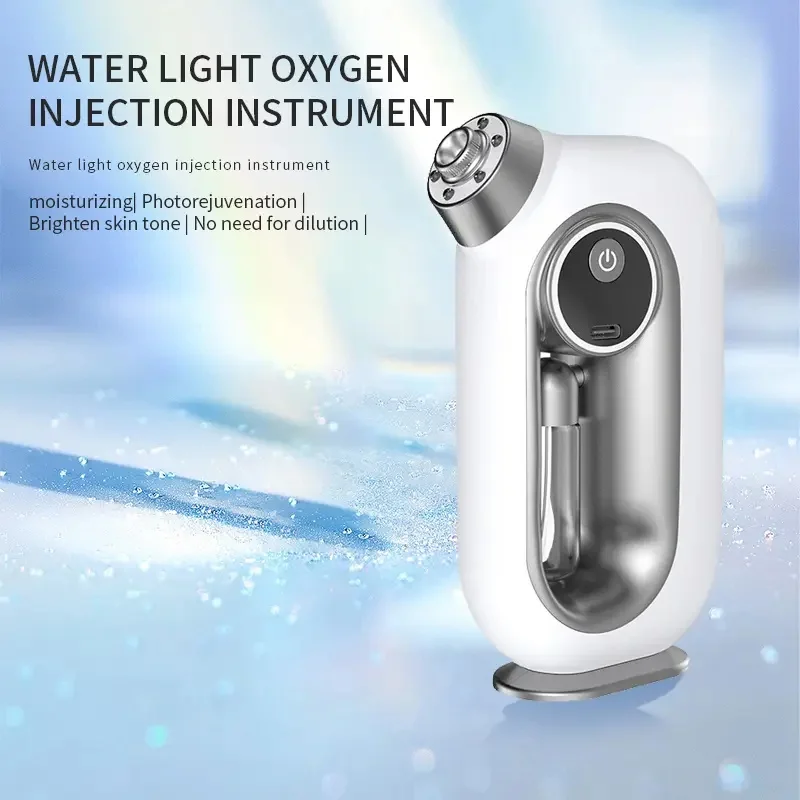 

Hydration Meter Sprayer Beauty Instrument Face Oxygen Injector Household with Blue Light Water Light Oxygen Infusion Instrument