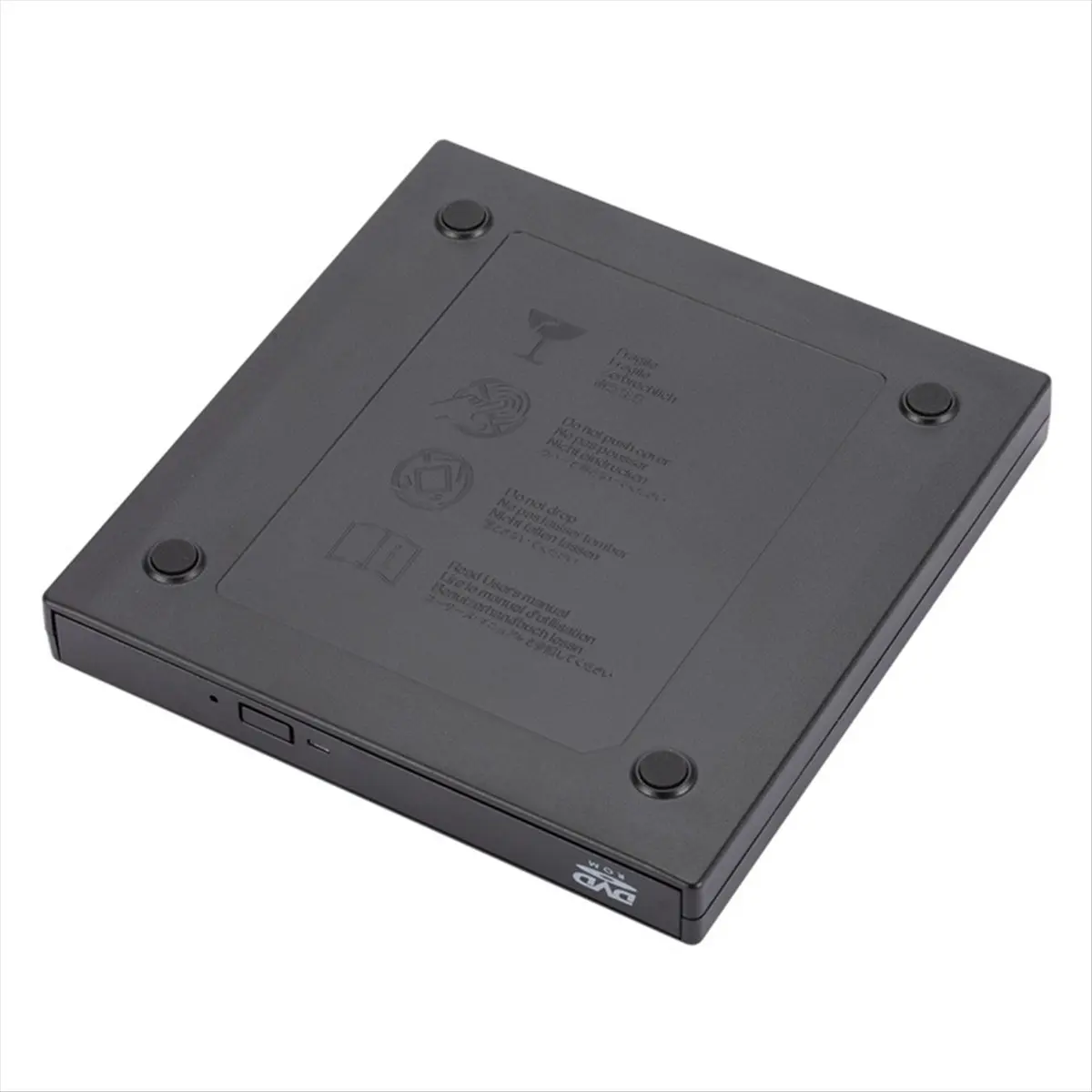 

Stable- USB External CD DVD Drive, USB 2.0 Slim Protectable External Drive DVD-ROM Burner Player for Laptops PC Desktop Computer