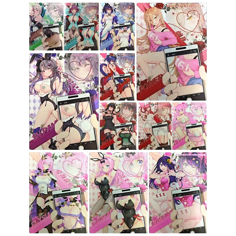 

Japanese Anime Goddess Story Gotoh Hitori Elysia Lynette Ch'en Hr Collectible Cards Christmas Birthday Gift Children's Toys