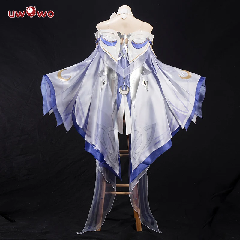 VOORVERKOOP UWOWO Columbina Cosplay Game Genshin Impact Columbina 'Damselette' Snezhnaya Cosplay Kostuum Halloween Kostuum