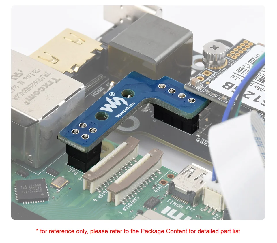 raspberry-pi-5用pcie-to-m2多機能アダプター（e）、4k出力、オンボードpoe電源供給およびpcie-to-m2インターフェース回路