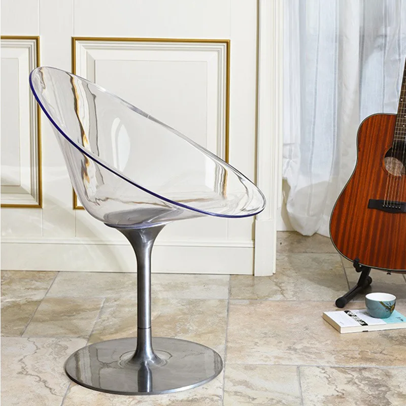 Nordic 360° Rotation Living Room Chairs Modern Dining Chair Minimalist Portable Chair Design Office Chairs Home Furnitures