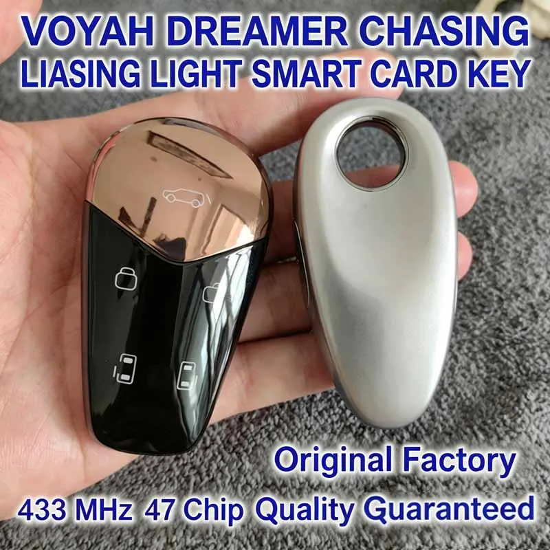 For New VOYAH Dreamer FREE+ Passion OEM Smart Remote Replacement Key Fob 433MHz 4A & 47 Chip