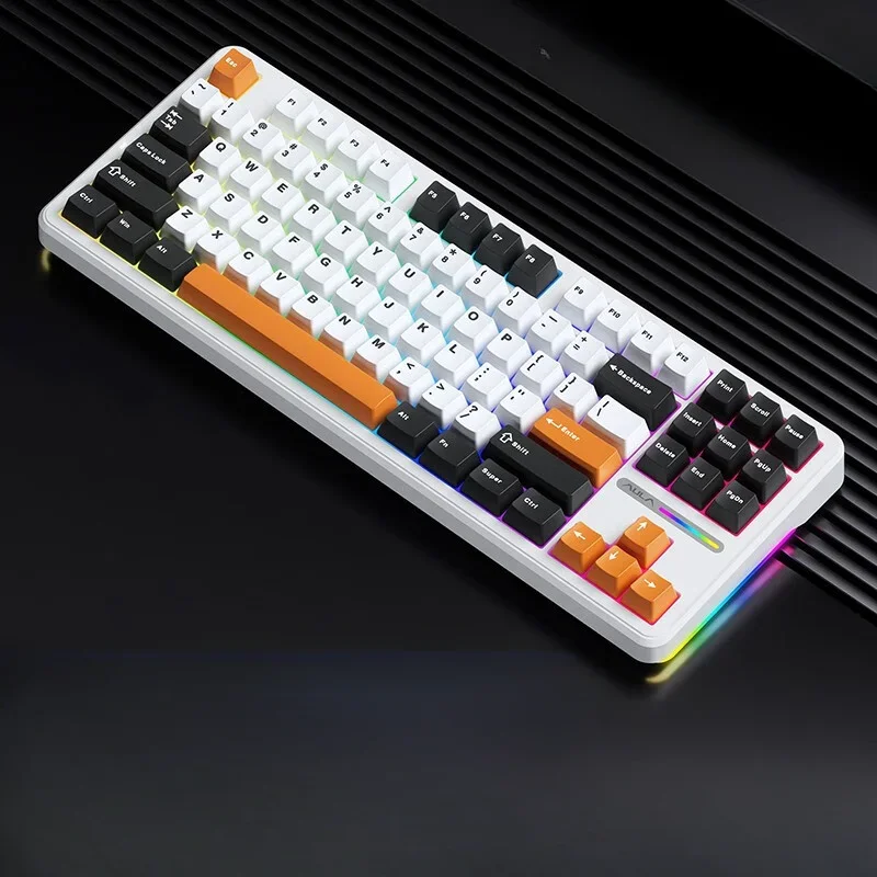 Imagem -06 - Pro Teclado Mecânico sem Fio Teclado de Jogo Silencioso Acessórios pc Gamer sem Impacto Forro de Baixa Latência Chave Completa Aula-f87