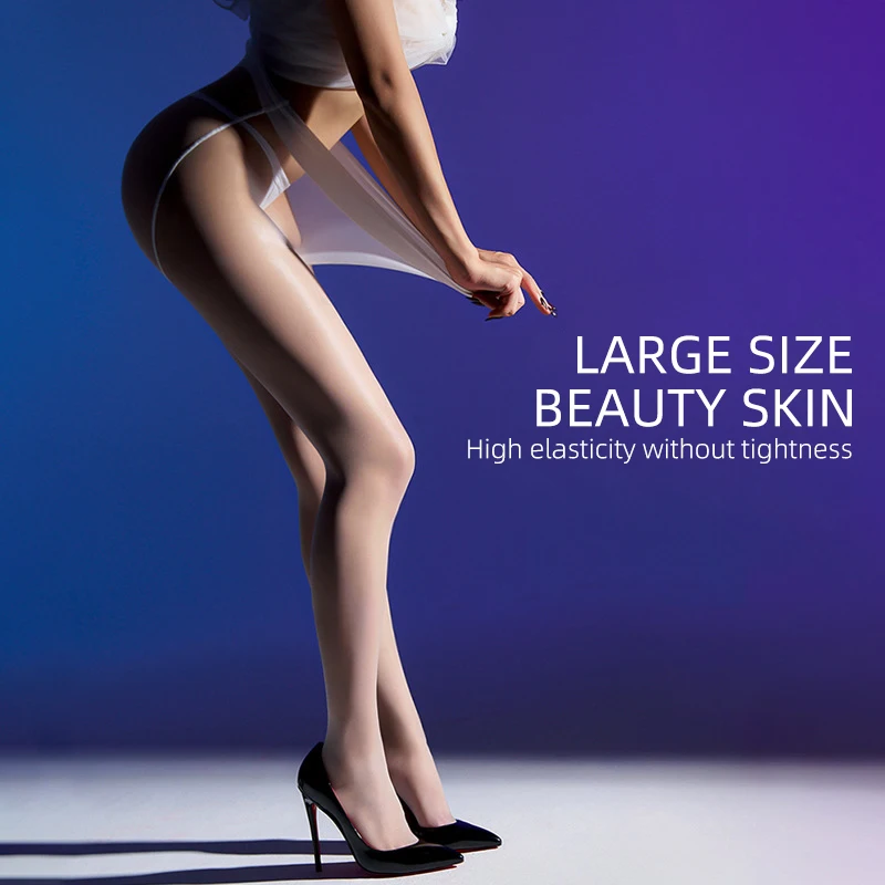 

Большой размер, высокоэластичные прозрачные колготки для женщин, 0D высокие прозрачные невидимые колготки, сексуальные ультратонкие колготки, большие размеры