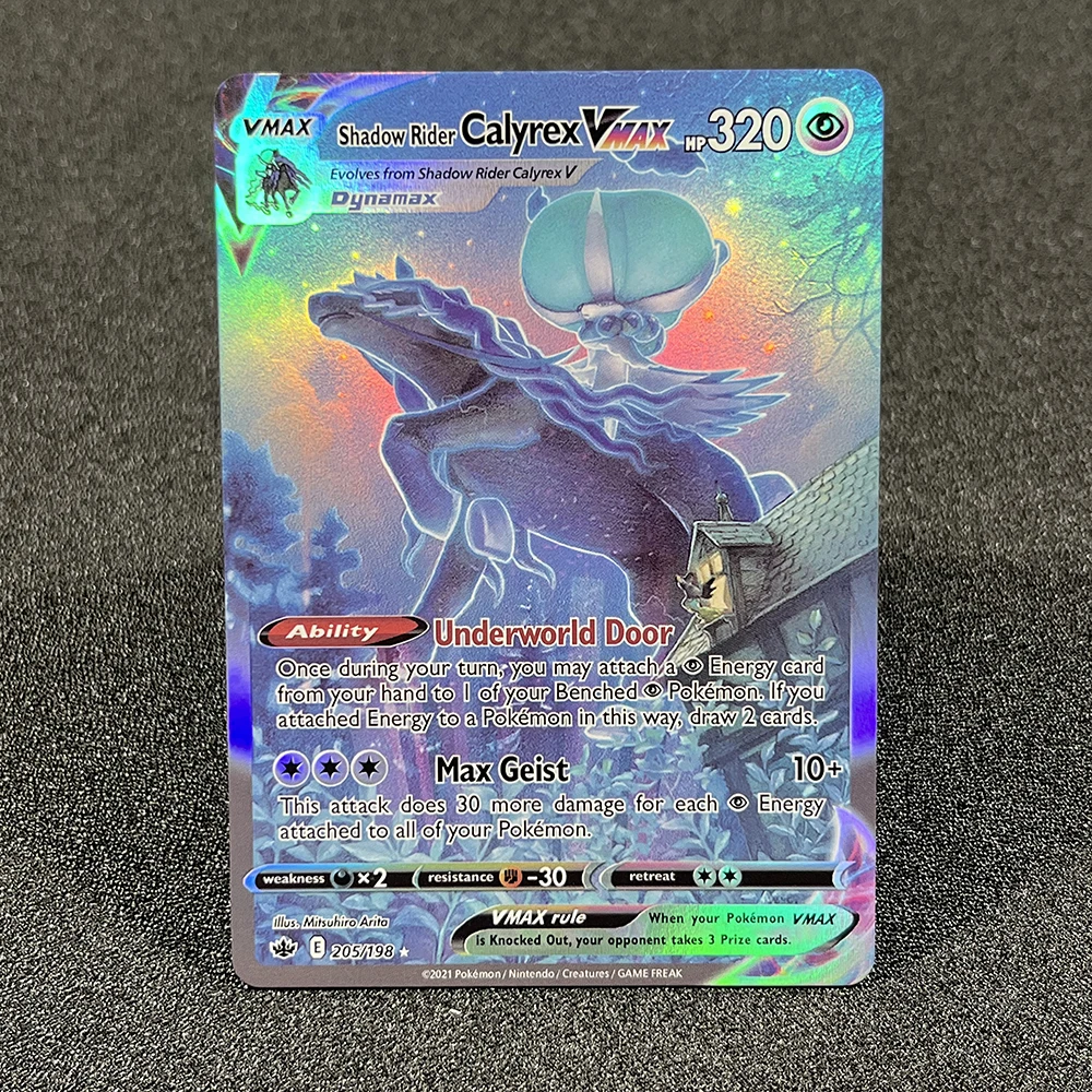 Pokémon Cards Sword&Shield Chilling Reign Galarian Moltres Zeraora Shadow Rider Calyrex Foil Cards Game Collection PTCG PROXY