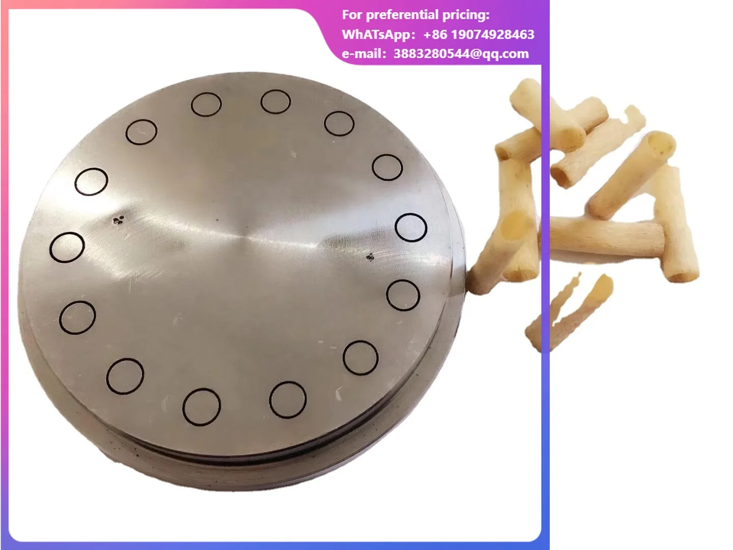 Twin Screw Extruder Die Mold Spare Parts For Puff Snacks Food Machine