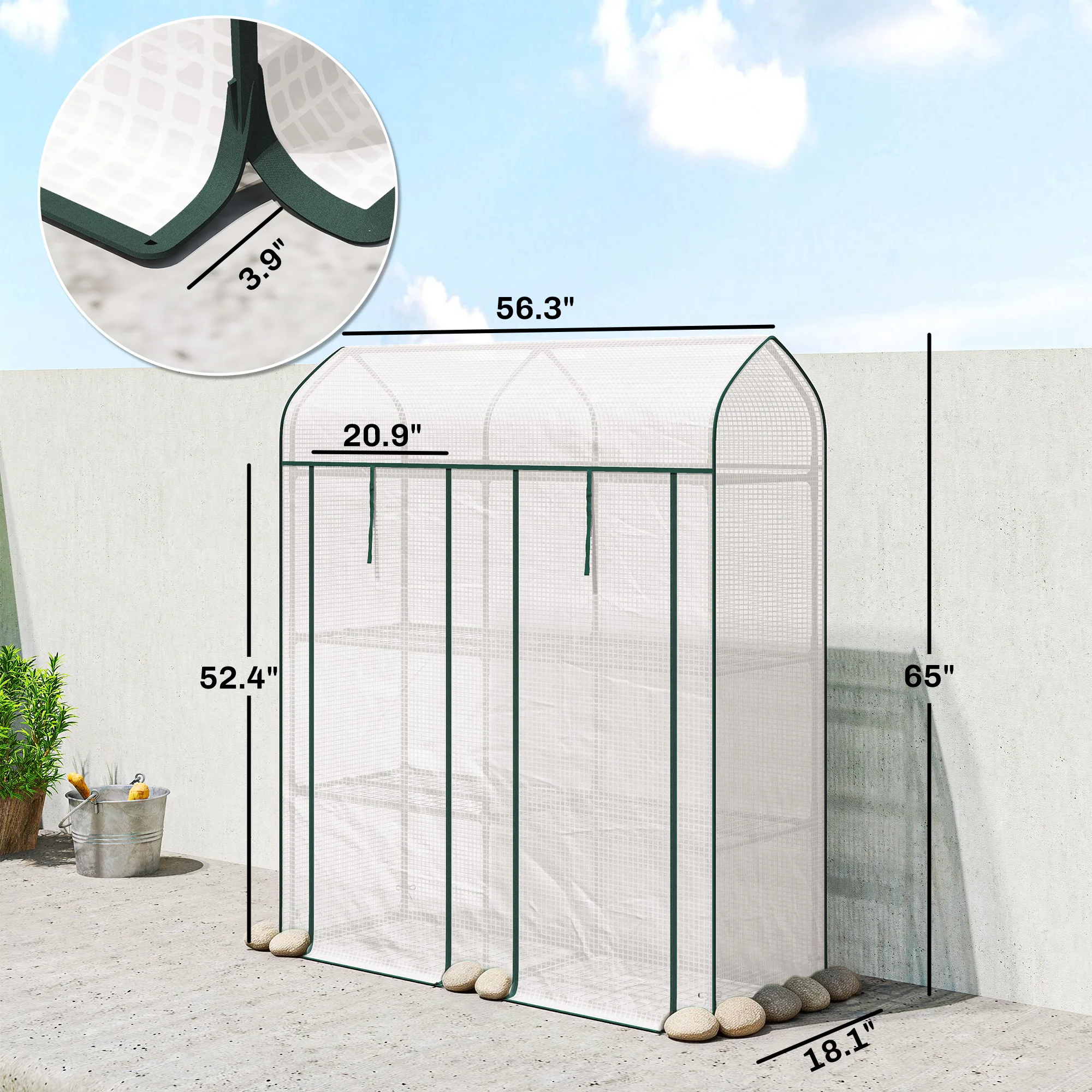 3-stöckiges Mini-Gewächshaus, – Greenhouse Mini Indoor Bewertung und Preis