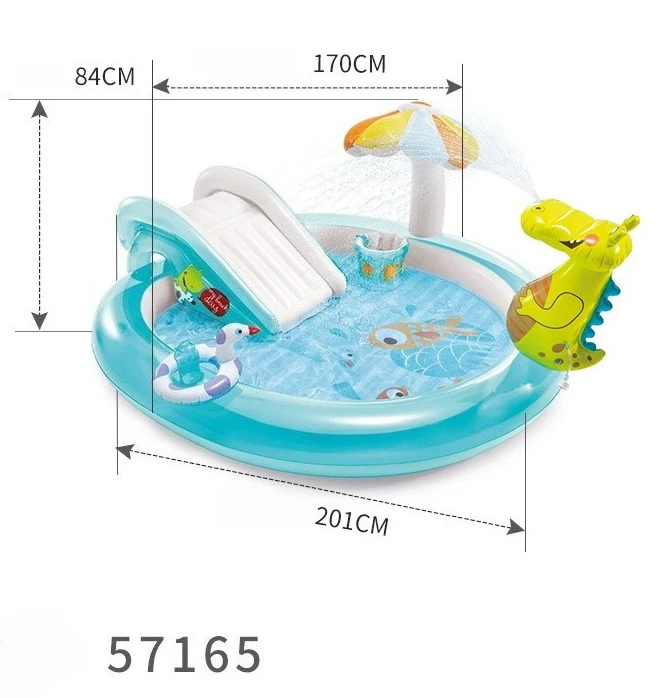 

Летний надувной водный комплекс: горка, бассейн, игровая площадка для детей, семейный центр развлечений для сада и двора, водные игрушки, бассейн с шариками