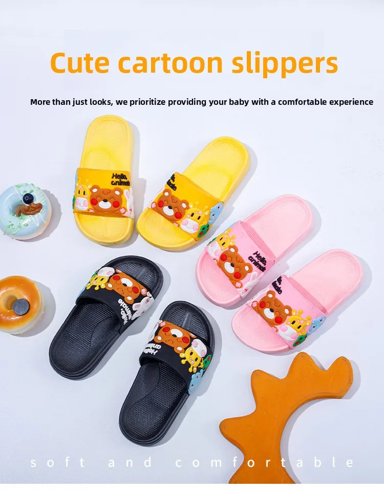 2026 Cartoon Kinderpantoffeln Jungen Mädchen Freizeitschuhe Flache Strand-Wasserschuhe Indoor Weiche Niedliche Flip-Flops für Jungen Mädchen – Detail 3