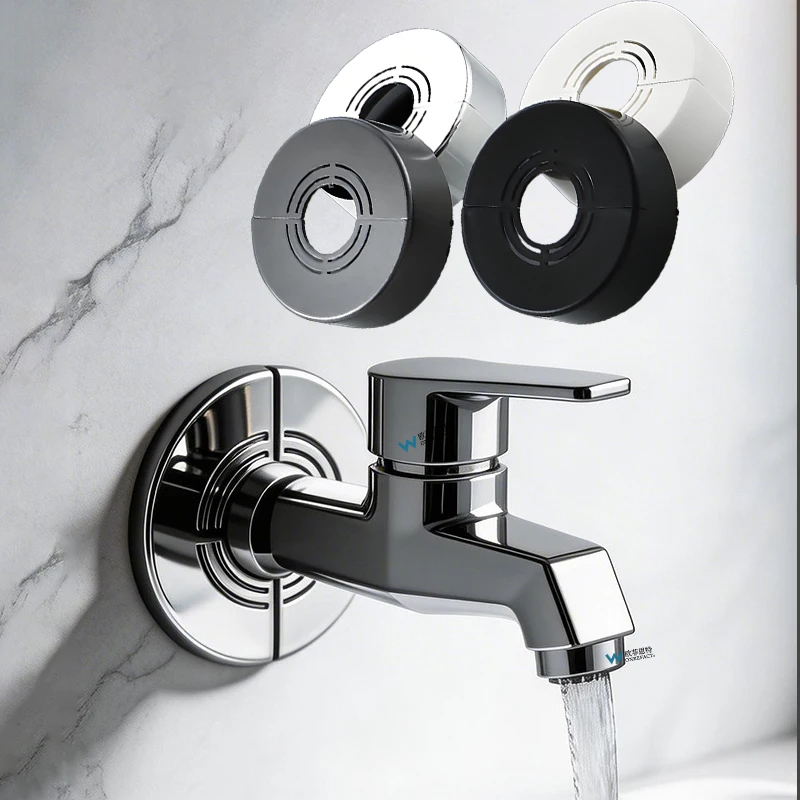 Split Water Faucet Angle Valve Decorative Cover Wall Pipe Hole Concealing Escutcheon Plate Retrofit Radiator Flange Collar