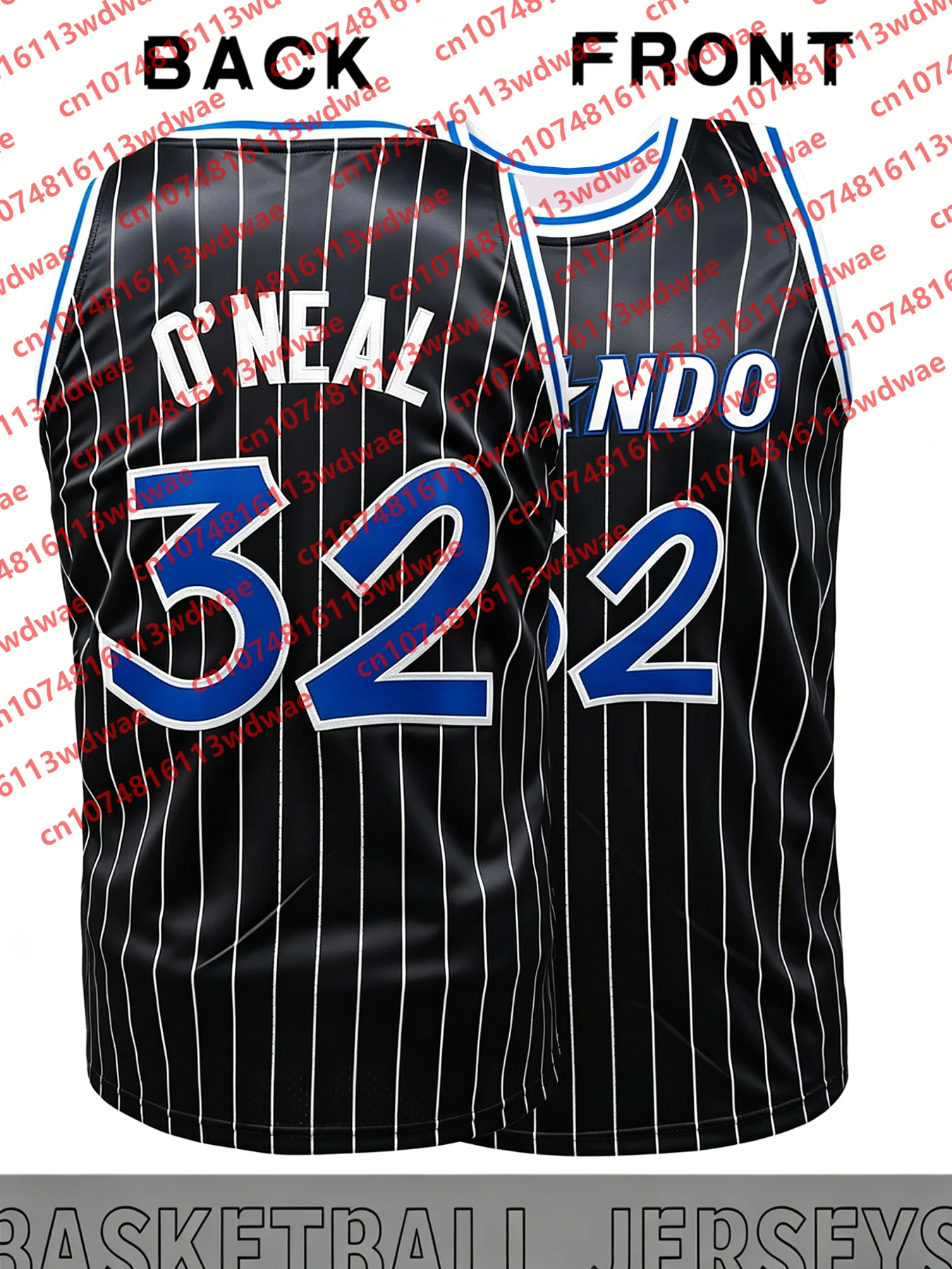 Camiseta de Baloncesto Retro sin Mangas Shaquille O'Neal 32 Pinstripe 2026 para Hombre, Estilo Fanático, Deportiva, McGrady 1, Camiseta sin Mangas, Ropa Urbana, Uniforme Infantil