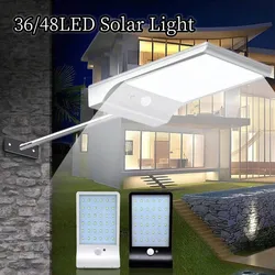 36/48 LED Home Outdoor Patio Solar Street Light Outdoor Balcony Fence Sensor Three Modes IP65 Waterproof Wall Solar Lights