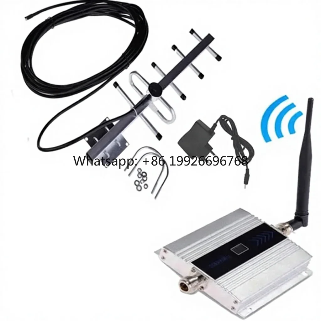 GSM 900MHz Mobile Unicom Cell Phone Signal Booster 2G 3G 4G Enhancement Receiver Kit GSM900 Model 100-200m Coverage 5-element