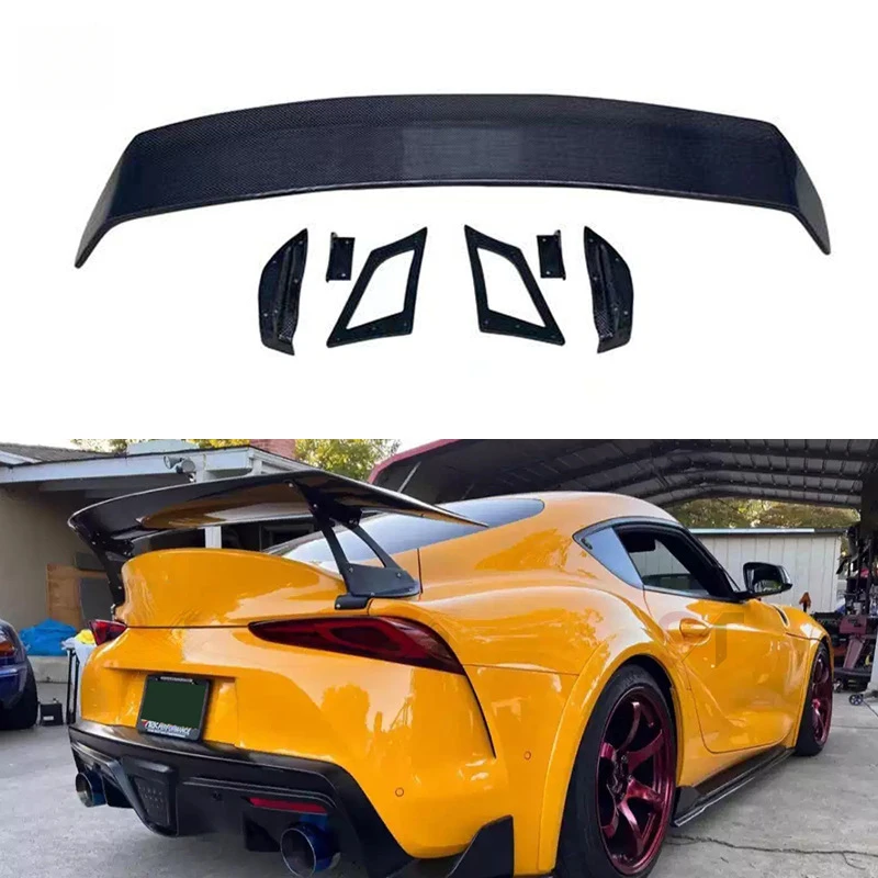 

Подходит для A90 A91, карбоновый кронштейн в стиле Vol, спойлер с фиксированным крылом, аксессуары для модификации