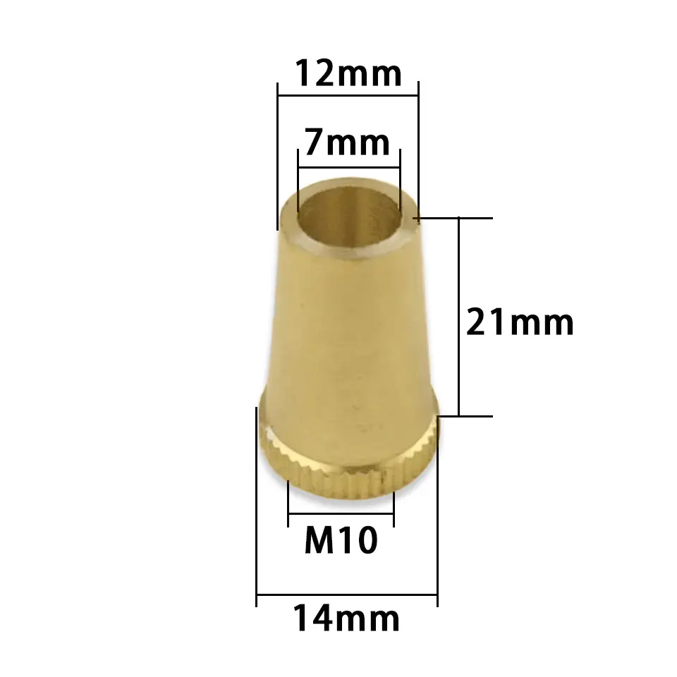 Fibbia per filo di luce a sospensione per lampada M10 interna in rame giallo Fibbia di fissaggio per scheda di filo di blocco della testa della lampada in metallo puro per il fissaggio dell'illuminazione