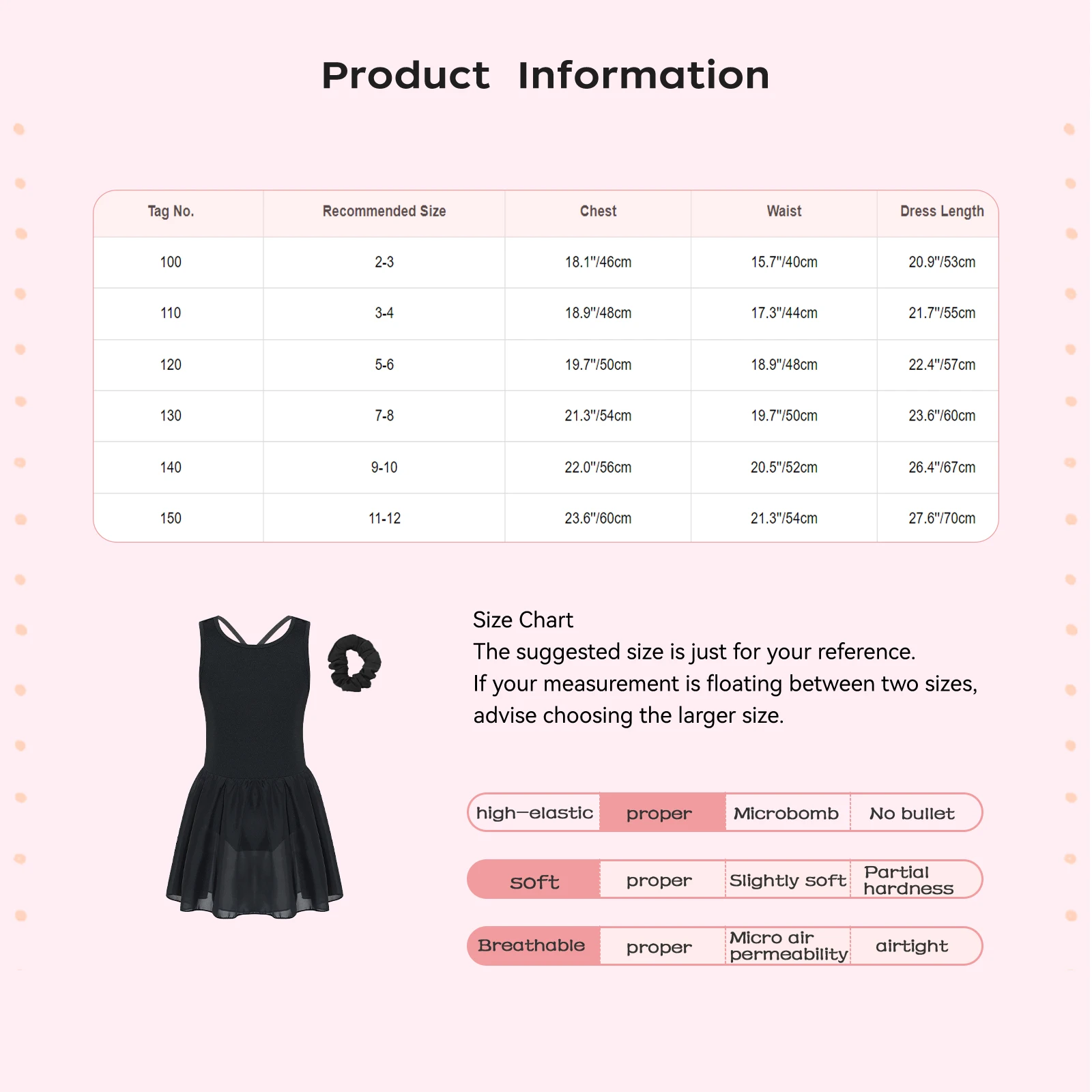 

Kid Girls Lyrical Gymnastic Ballet Dance Practice Training Costume Sleeveless Crisscross Back Tutu Dress with Hairband Dancewear