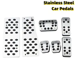 Steel Car Gas Fuel Pedal Set Brake Pedals Rest Foot Pedal Covers for Ford Focus 2 3 4 MK2 MK3 MK4 RS Kuga Escape Accessories