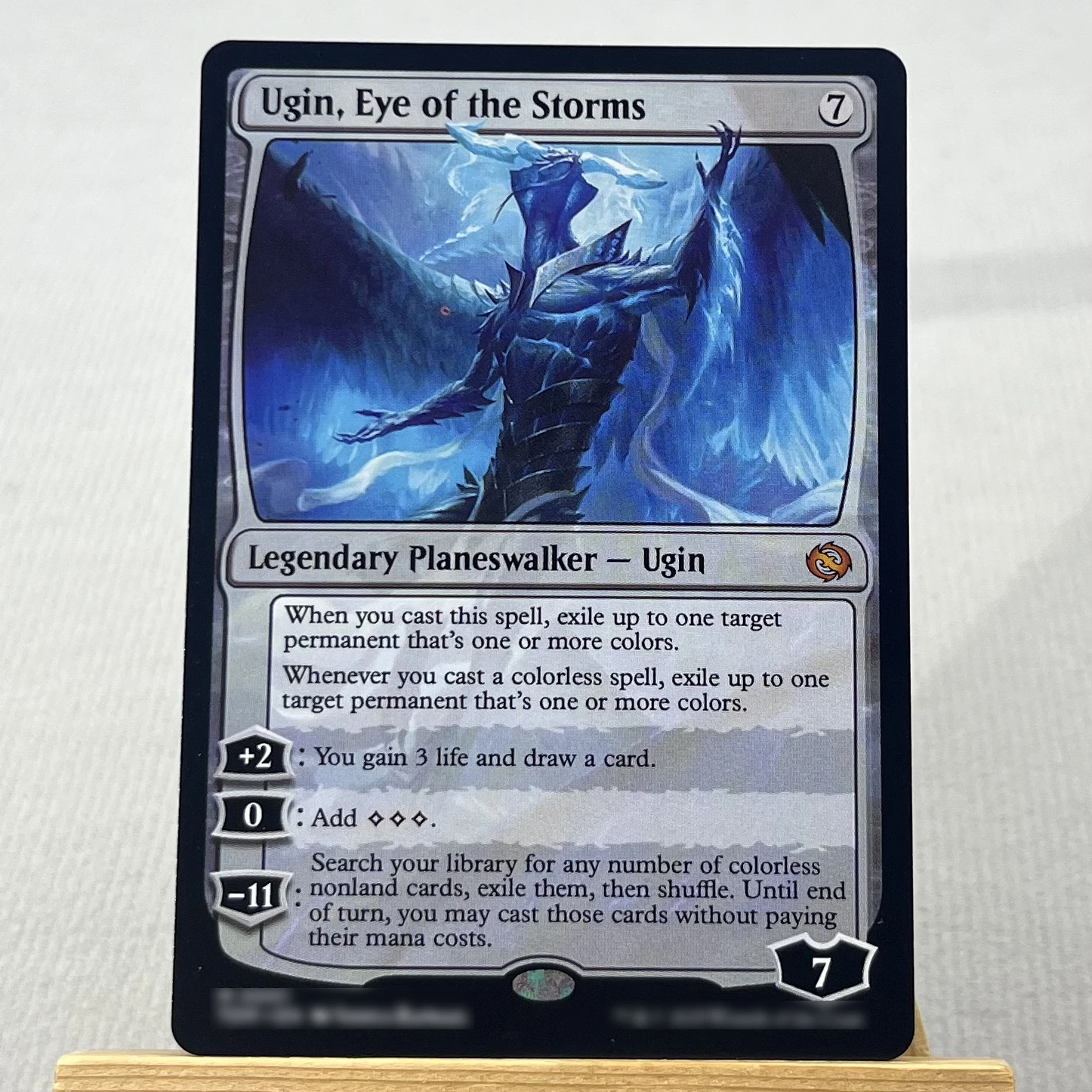 SPM SPE MAR SNC HOLO16-001 Tcg بطاقات سحرية Ugin، عين العواصف Mox Jasper Reanimate Parallel Lives جمع