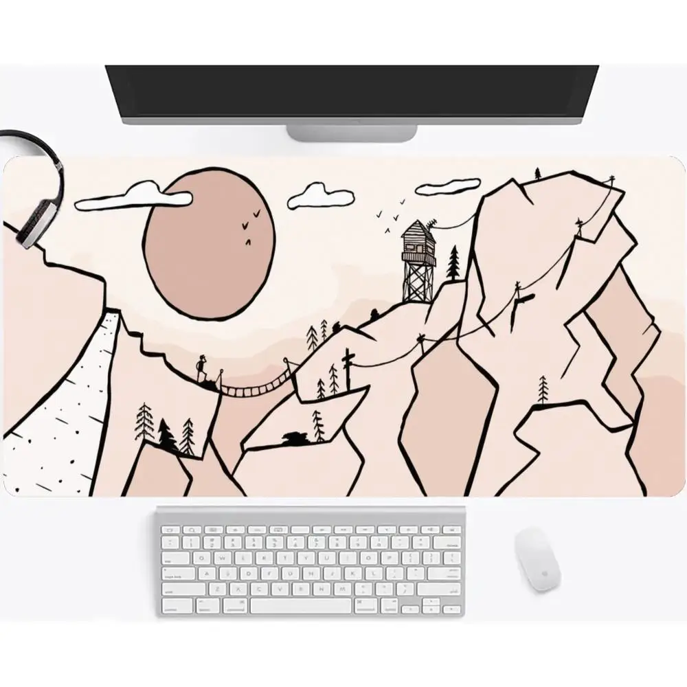 

Mouse mat XXL XXL Mouse Keyboard Painting style mat Minimalist desk mat Computer desk mat Pc mouse carpet Pad