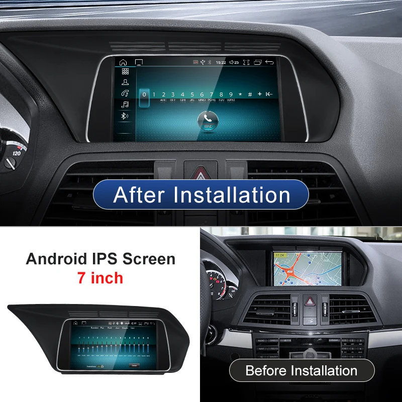 STWEI 7inch Qualcomm Snapdragon 680 6225 Wireless CarPlay Andorid Auto For Mercedes Benz E Class W207 A207 Car Video Players GPS