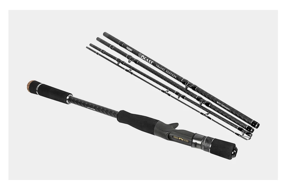 Noeby 5-teilige 1,83m 2,13m Beast Travel Edition Angelrute 9kg Tragkraft Fuji-Teile Salzwasser Süßwasser Rute für Bass Barsch Ruten – Detail 13
