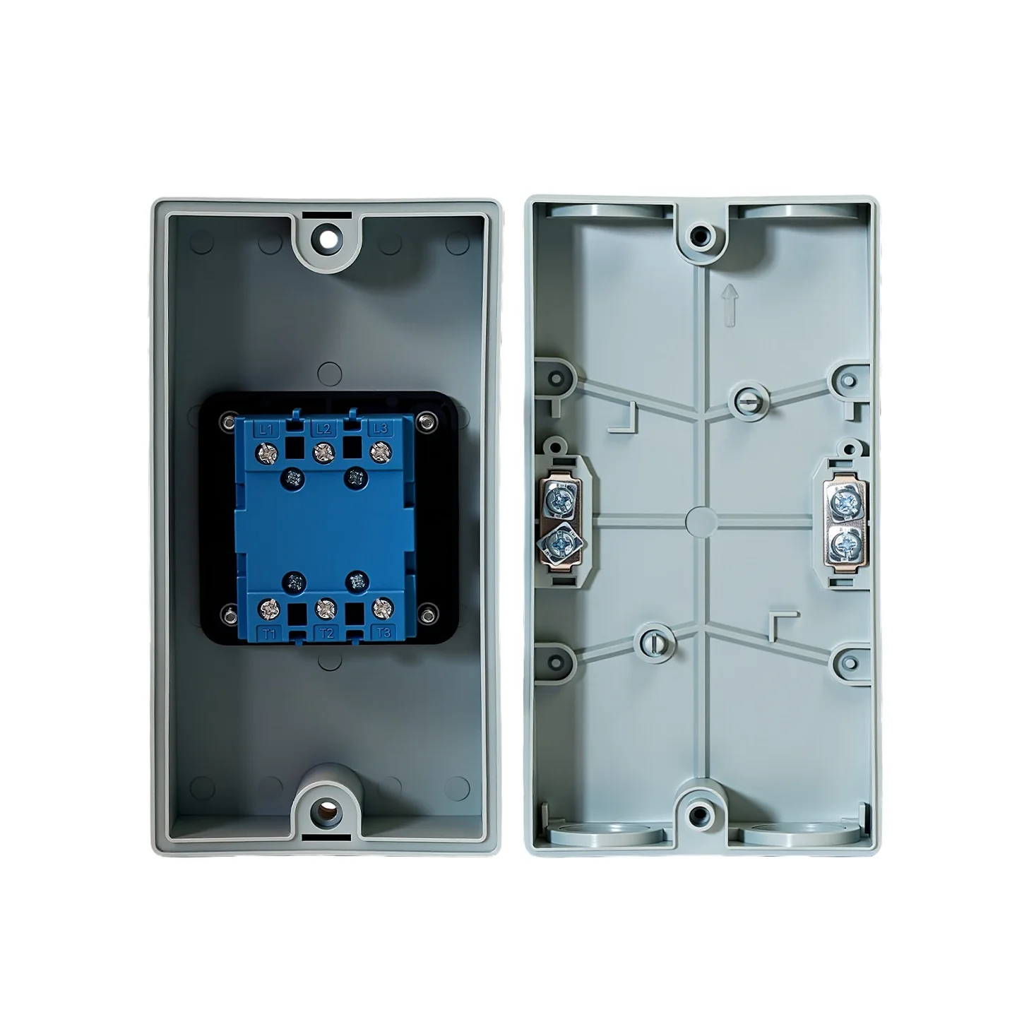 Industrial Load Break Switch 3 Pole 63A 660V Conventional Heating Current 63A with Injection Molded Mounting Nuts