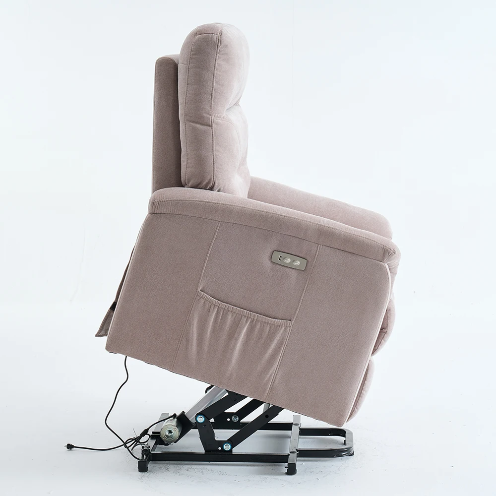 الحديثة بالجملة غرفة المعيشة غرفة نوم الكتان النسيج الاسترخاء التحكم الكهربائي صالة كرسي رفع كرسي أريكة لكبار السن #5