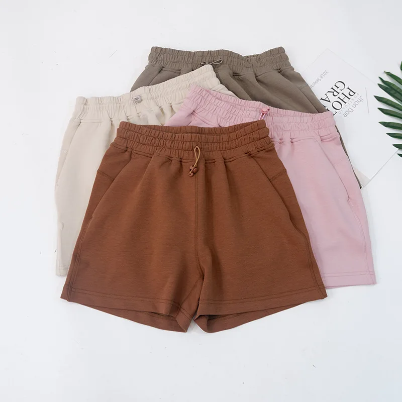 Women Sports Airy Quick Dry Shorts Sports Casual Drawstring Comfortable High Waist Loose Fit Yoga Shorts for Yoga and Gym