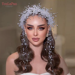 YouLaPan Crystal Bridal Hair Hoop Wedding Bride Hair Accessories Ladies Bridesmaid Headwear Banquet Party Hair Ornaments HP577
