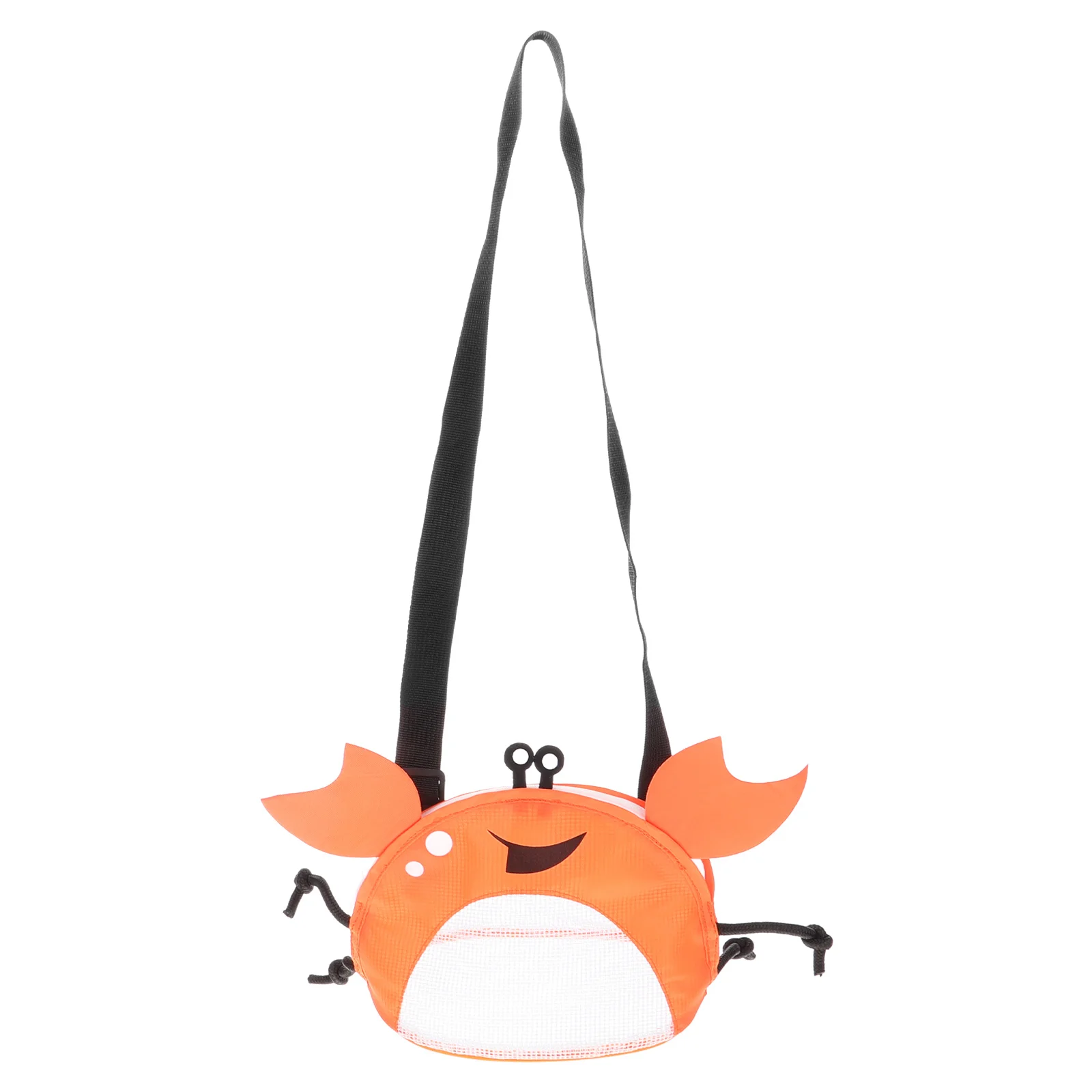Creative Crab Design Mesh Beach Bag Large Capacity Beach Shell Storage Sand Sifter for Kids Double End Bag Sand Sifter