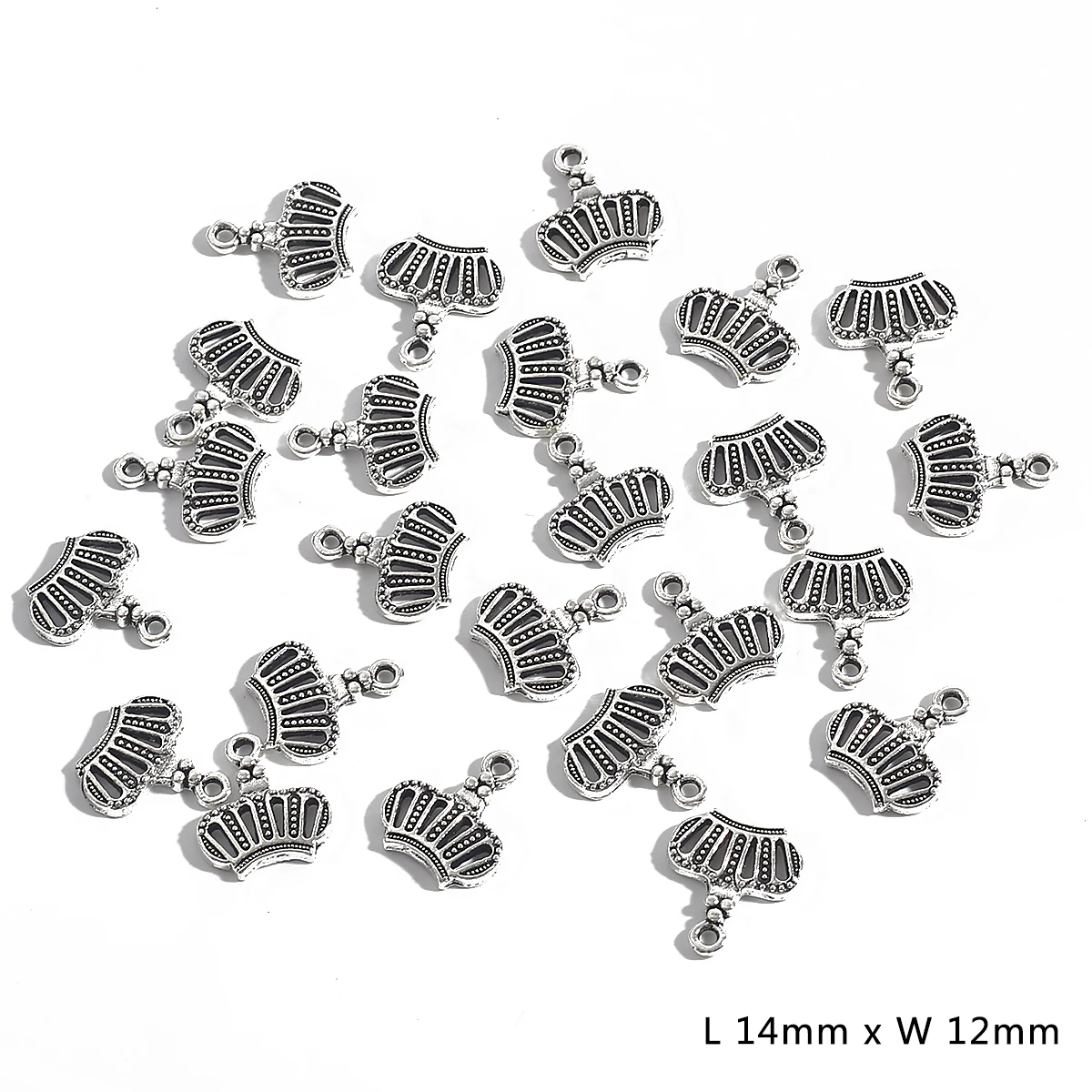 

10-50pcs Beads Antique Silver Pendant Bead Charms End Caps Spacer Bead Caps For Jewelry Making Necklace Earrings DIY Accessories