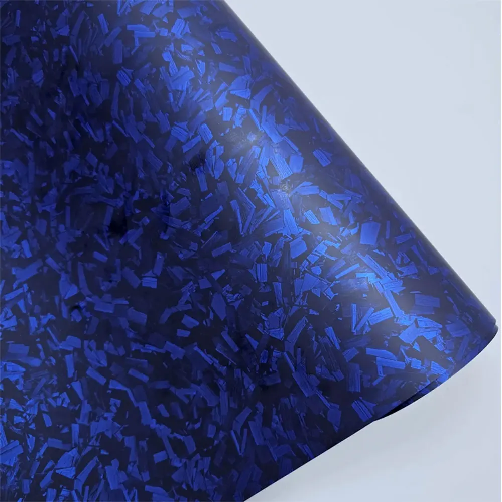 50x300CM Blue Matte PET-9D Forged Carbon Fiber Vinyl Wrapping Gloss car interior With Air Release Green Satin Motorcycle Sticker