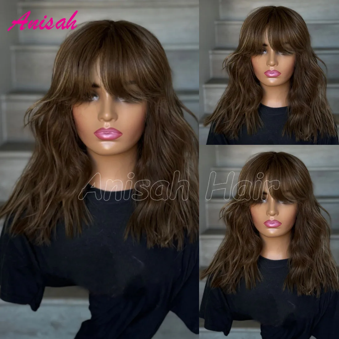 تسليط الضوء على الرماد البني شقراء الملونة الدانتيل الباروكة الأمامية مع الانفجارات ريمي الشعر البشري للنساء غلويليس قصيرة بوب الدانتيل إغلاق شعر مستعار