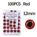 100pcs Red 12mm