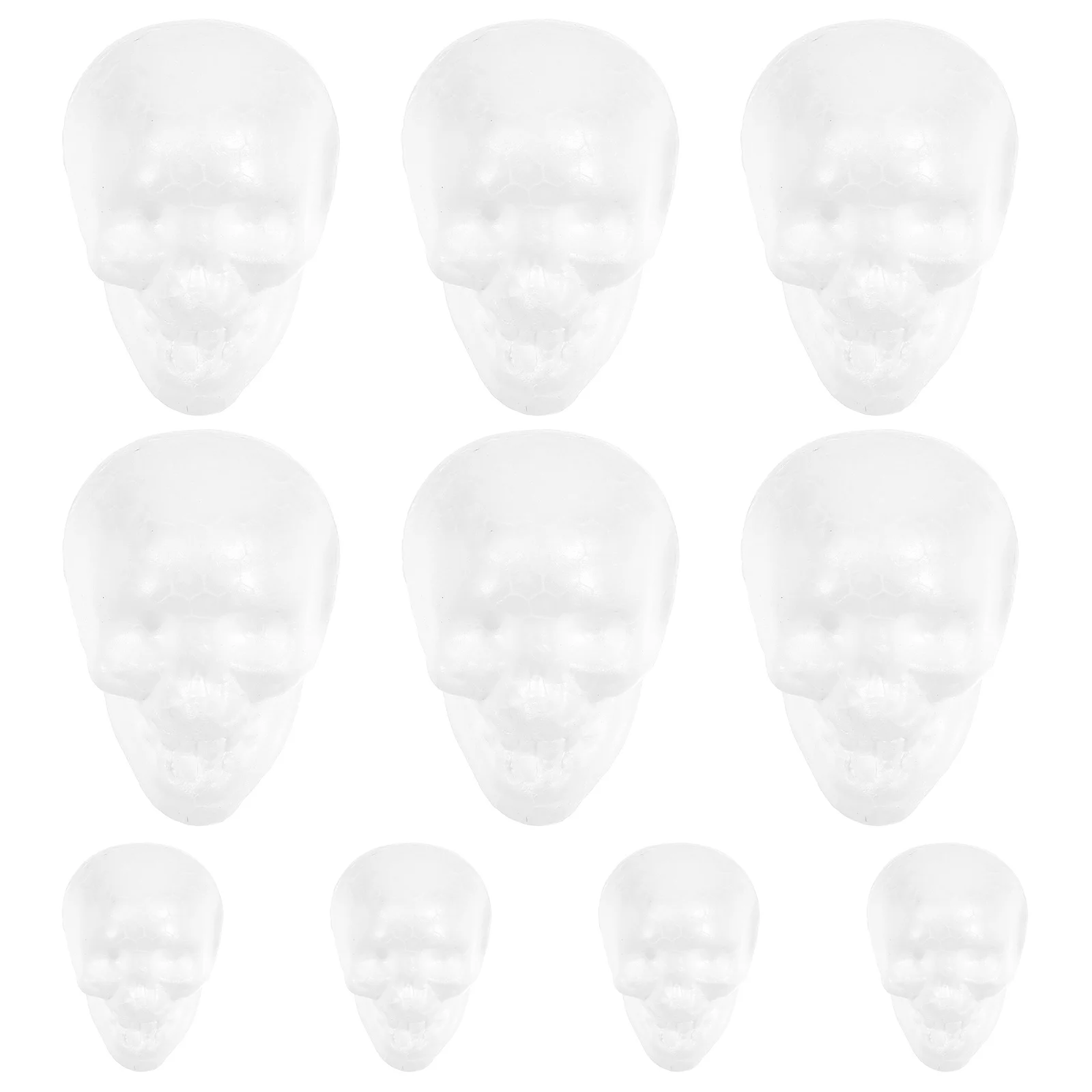 25 Pcs Pieces) Unfinished Foams Skull Heads Halloween Decorations Human Body Hanging Ornament Pendants