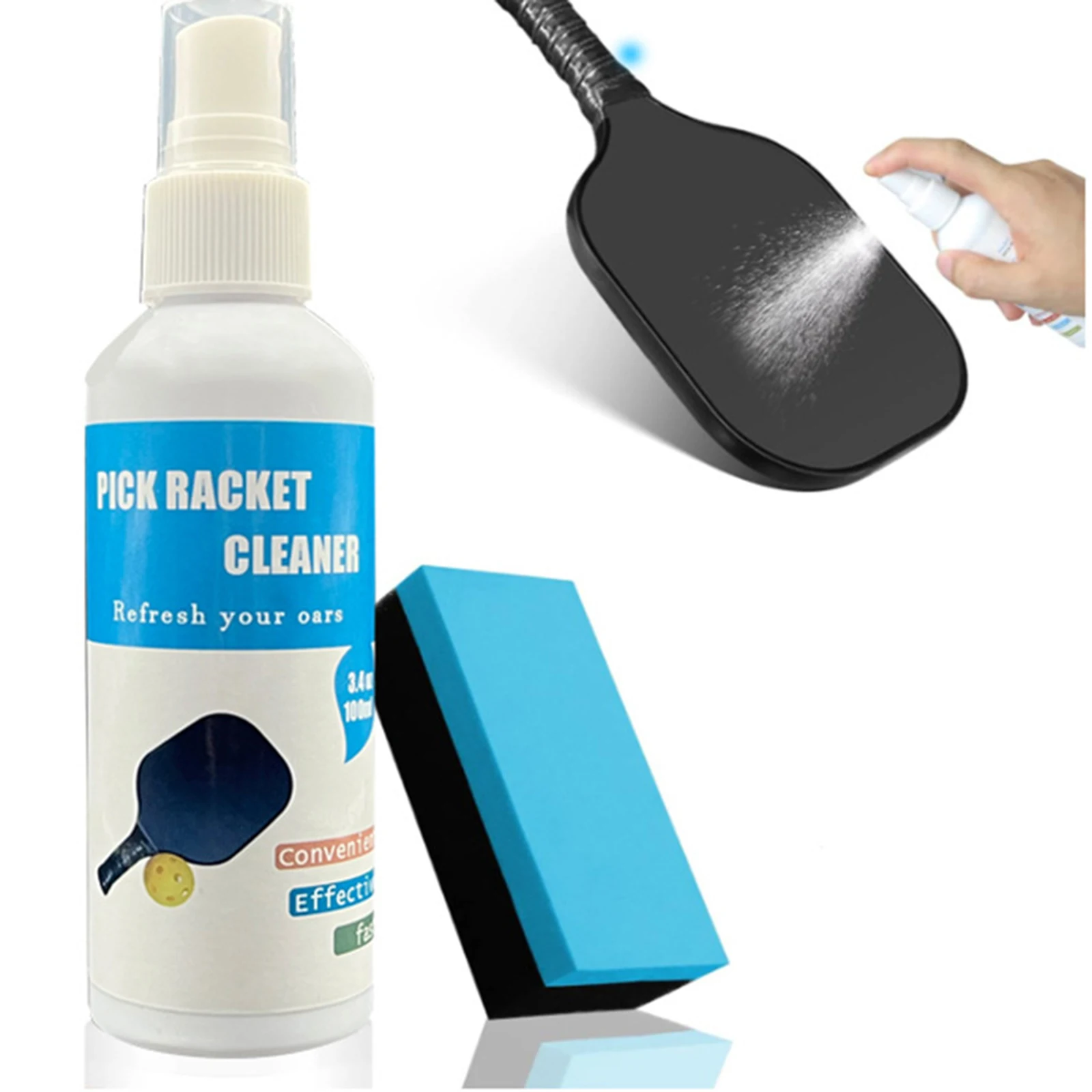 100ml Protection Improves Spin and Accuracy Pickleball Paddle Cleaner Spray Pickleball Racket Cleaner Pickleball Paddle Cleaner