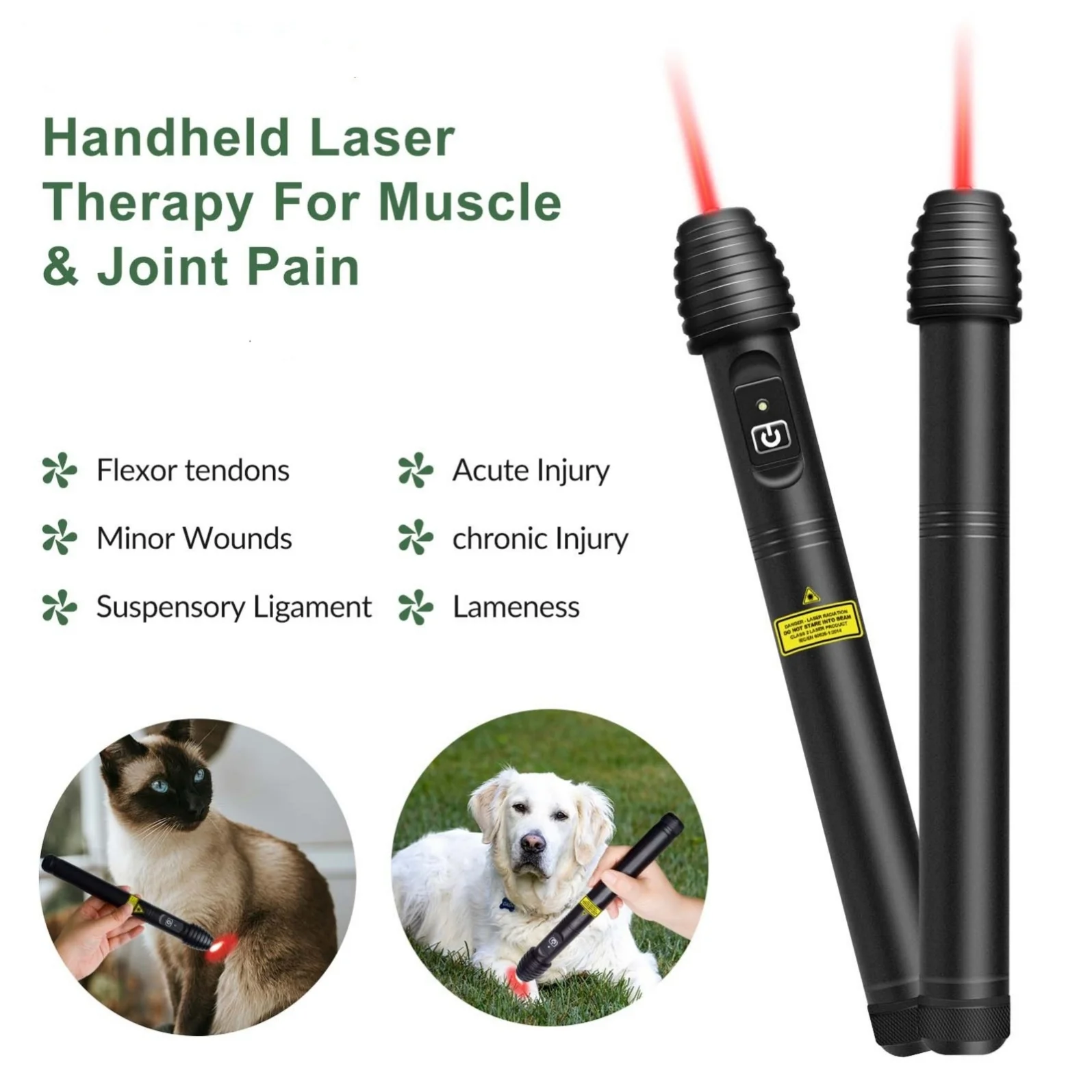 2026 2026 Red Light Cold Lazer Acupuncture Device 1000mW Single Diode for Neuropathy Pain Relief Wound Healing and Stop Smoking