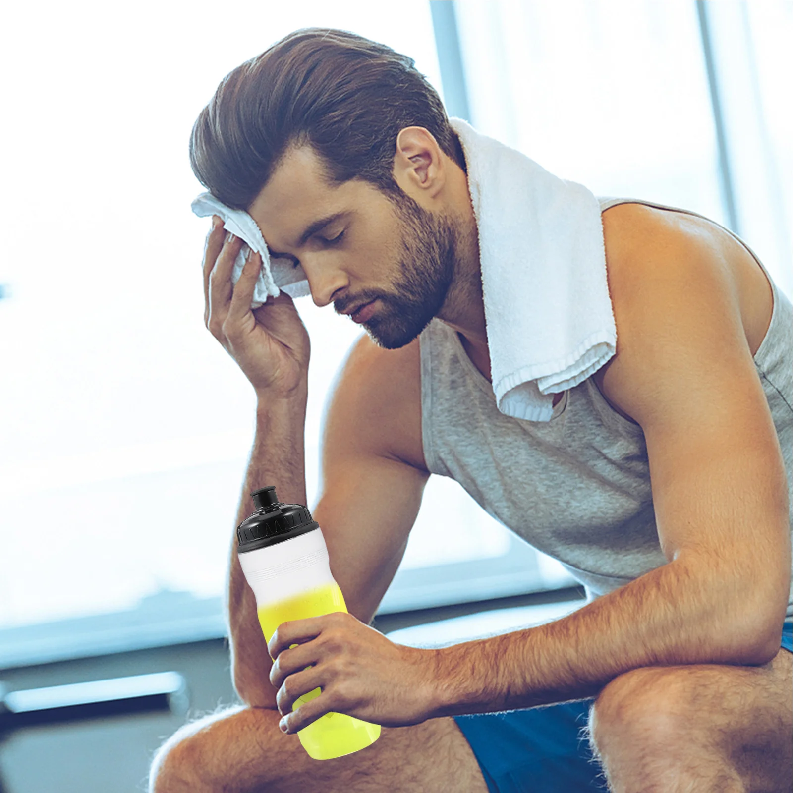 

Outdoor Cycling Water Bottle 53Mm Spout Portable Gym Fitness Drinking Container Leak Proof Pp5 Material Squeeze