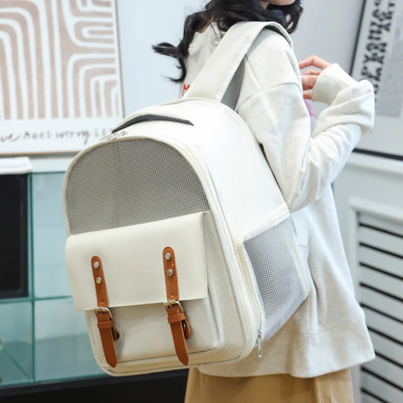 

Large Capaci Pet Bapa Breathable Design Double oulder Dog Travel Bag Outdoor Walking Bapa Carrier for Pets